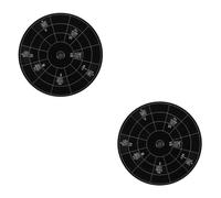 Toyvian 2pcs Melody Tool Guitar Chord Wheel Musicians Tool Chord Notes Wheel Instrument Supply Ukulele Melody Reusable for Guitar Trainer