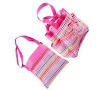 Toyvian 2pcs Mesh Beach Bags Breathable Mesh Bags for Boys and Girls Portable Bathroom Washing Beach Pouch Storage Accessories