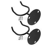 Toyvian 2pcs Metal Baseball Bat Rack Baseball Equipment Storage Display Wall Mounted Wear Resistant Iron Holder for Garage Teams