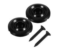 Toyvian 2pcs Metal Bass String Retainer Guides Black for Stable String Locking Musical Instrument Accessories Compatible with Various Bass Models