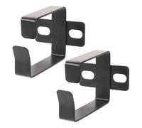 Toyvian 2pcs Metal Cable Management Bracket for Server Rack with Arc-shaped Channels and Secure Snaps Vertical Wire Organizer Hook for Network Rack Cable Manager for Music Studio