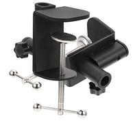 Toyvian 2pcs Metal Desk Lamp Microphone Stand Adjustable Multi-function Table Clamp C Shaped Retaining Clips for Home Studio Use