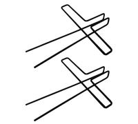 Toyvian 2pcs Metal Music Note Clips for Books and Music Easy to Carry Multi-purpose Use for Reading and Bookmarks