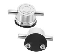 Toyvian 2pcs Metal Snare Drum Lugs for Drum Kits round Double End Design, Made of Sturdy Metal and Rubber, Easy Installation and Enhanced Sound Clarity for Personal Practice