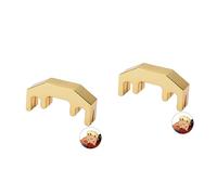 Toyvian 2pcs Metal Violin Mute Replacement Heavy Duty Practice Mute for Quiet Playing Ergonomic Design Maintains Sound Quality for Violinists