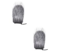 Toyvian 2pcs Mic Mask Shield Reusable Washable Windscreen Muff Pop Filter for Gaming Streaming