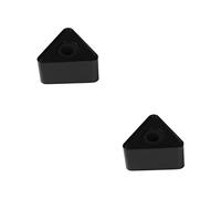 Toyvian 2pcs Mic Microphone Flag Station with Hole Triangular for Professional Interviews with Logo Display for Broadcasting and Recording