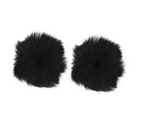 Toyvian 2pcs Mic Protectors Windproof Fleece for Microphones Easy to Install and Remove Practical Accessory for Enhanced Sound Quality for Singers and Speakers