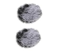 Toyvian 2pcs Mic Wind Muff Pop Shield for Microphone Double Sound Shield Cover