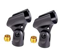 Toyvian 2pcs Microphone Clips Mic Stand Clip Holders for Wireless Handheld Mics Stage Performance Ktv Classical Concerts