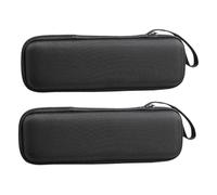 Toyvian 2pcs Microphone Storage Case Eva Hard Carrying Bag for Handheld Mics Shockproof Travel Organizer with Zipper for Recording Studios and Live Events