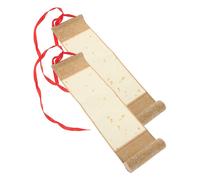 Toyvian 2pcs Mini Calligraphy Scroll Paper Roll with Antique Flower Print, Smooth Writing Surface Brocade Paper for Art Projects and Creative Calligraphy Practice, for Beginners