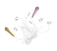 Toyvian 2pcs Mini Microphone for Smartphones and Laptops Portable Vocal Mic Design for Karaoke and Video Recording Compatibility