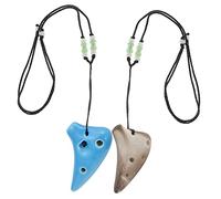 Toyvian 2pcs Mini Ocarina for Boys and Girls Lightweight Beginner Music Instrument Beautiful Tones and Resonance for Learning and Fun Activities