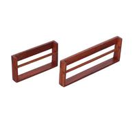 Toyvian 2pcs Miniature Dollhouse Bookshelf Black Walnut Color Sturdy Wooden Mini Bookcase Display Shelf for Bjd Doll Accessories and Festival Decoration