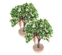 Toyvian 2pcs Miniature Landscape Tree Model Trees Artificial Foliage for Toy Miniature Model Train Scenery Decor