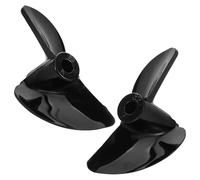Toyvian 2pcs Model Ship Propellers Vanes Cnc Precision Boat Props for DIY Rc Projects Forward Reverse Options Streamlined Design for Enhanced Speed Efficiency Electric Boats