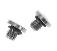 Toyvian 2pcs Mountain Bike Disc Brake Oil Cylinder Screws Set Titanium Alloy M5x5-8 Reservoir Cap Fixing Bolts Compatible with Mountain Bike Brake Maintenance