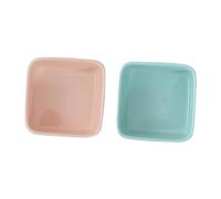 Toyvian 2PCS Multi-function Ceramic Hamster Bowls Reusable Feeding Bowls for Chinchillas Mini PET Dish Anti-tip Design for Small Animals