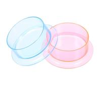 Toyvian 2pcs Multi-function Plastic Pet Feeding and Water Bowl for Reptiles and Small Animals, Anti-tip Design, Suitable for Guinea Pigs and Hamsters, Simple Structure with Chic Look