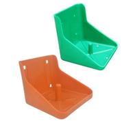 Toyvian 2pcs Multi-purpose Sheep Feeder Plastic Salt Licking Rack Easy to Clean Break-resistant Salt Block Holder