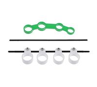 Toyvian 2pcs Multifunctional Finger Expansion Tool Guitar Finger Exerciser Hand Strengthener Fixed Curved Handle for Electric Guitar Bass Ukulele Piano