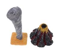 Toyvian 2Pcs Natural Disaster Models Volcano and Tornado Educational Science for Interactive Learning Home School Classroom Sand Table Experiment