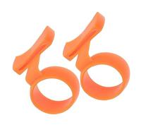 Toyvian 2Pcs Non-Slip Guitar Picks Holder Compact Lightweight Finger Cots Set for Electric Guitar Acoustic Bass Ukulele Players