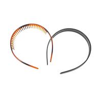 Toyvian 2pcs Non Slip Plastic Hair Bands with Teeth Thin Headbands for Women Teens for Halloween Parties Daily Use Durable Hair Accessories for Managing