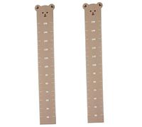 Toyvian 2pcs Nursery Accessories Boys and Girls Height Growth Chart Sticker Bear Wall Decal for Boys Girls Decor