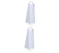 Toyvian 2pcs Nursing Cover Breastfeeding Poncho Cotton Multi-use Cover for Breastfeeding in Public Grey