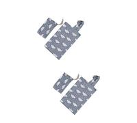 Toyvian 2pcs Nursing Cover Breastfeeding Wrap Feeding Shawl Newborn Swaddle Storage Bag for Outdoor Cloud