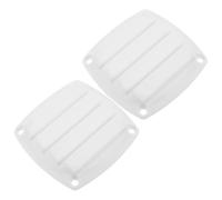 Toyvian 2pcs Nylon Louvered Flush Thru Hull Boat Vent Replacement Air Outlet Cover for Rvs and Yachts Cabin Grill for Steam Discharge and Air Pressure Management