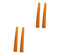 Toyvian 2pcs Orange Rubber Tuning Fork Mute Leather Prongs for Piano Tuning Medium and Low Tone Areas Musical Instrument Accessory