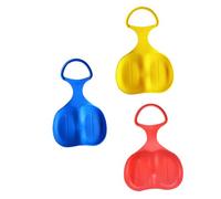 Toyvian 2Pcs Outdoor Grass Sand Sliding Boards Bum Slider Seat Thickened PE Material Lightweight For Kids and Adults Skiing Textured and Wear-Resistant Random Colour