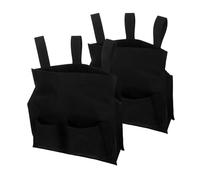 Toyvian 2pcs Oxford Cloth Softball Ball Bag Lightweight Umpire Equipment Storage with Large Capacity Ergonomic Waist Belt and Side Pockets for Baseball and Softball Referees