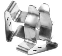 Toyvian 2Pcs Paddle Clips Durable Stainless Steel Paddle Holders for Kayaks Canoes Boats Easy Installation with Screw for Secure Paddling