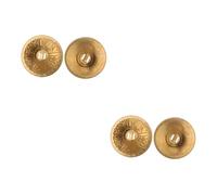 Toyvian 2pcs Pair Hip Zills Finger Cymbals 54mm Diameter Texture Pattern Elasticated
