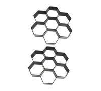 Toyvian 2Pcs Paving Moulds Reusable Plastic Path Maker for DIY Concrete Garden Stepping Stones for Patios Walkways and Driveways Enhance Your Outdoor Space