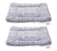 Toyvian 2pcs Pet Floor Blanket Kitten Sleeping Pad for Cat and Dog, Flannel Material with Warm-keeping and Comfortable Touch, Thickened Cushion Suitable for Indoor Room Use in Winter