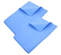 Toyvian 2pcs Pet Pva Quick Drying Bath Towels for Dogs and Cats, Large Blue Water Absorbent Shower Towels for Pet Grooming and Bathing