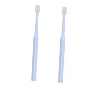 Toyvian 2Pcs Pet Toothbrush for Cats and Puppies Soft Bristles Comfortable Oral Cleaning Kit with Lightweight TPE Plastic for Household Dog Dental Care