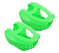 Toyvian 2Pcs Pigeon Feeding Holder Fixed Frame Rack for Easy Injection Medication Durable Plastic Pigeon Food Feeder for Bird Care Green