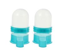 Toyvian 2pcs Pigeon Supplies Automatic Drinking Bowls Pet Bird Waterer 500ml round Green Pp Easy to Use Removable Unique Design Home Decoration