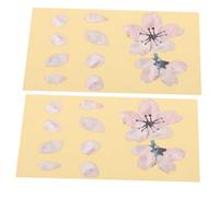 Toyvian 2pcs Pink Pvc Guitar Fretboard Decals, Creative Self-adhesive Stickers for Acoustic and Electric Guitars, Delicate Design Adds Charm without Damaging The Instrument