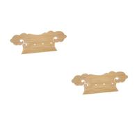 Toyvian 2pcs Pipa Bridge Parts Strong Bamboo Lute Bridge Tailpiece Handmade Replacement for Lute Repair Sound Quality Improvement