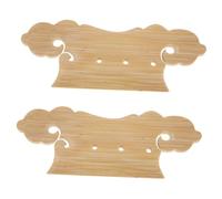 Toyvian 2pcs Pipa Tailpiece Replacement Part for Musical Instrument Crafted from Bamboo Comfortable to Use Easy to Carry
