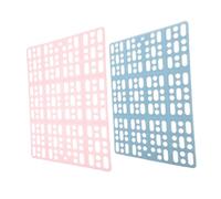 Toyvian 2pcs Plastic Rabbit Cage Mats with High Strength Cuttable Small Animal Foot Pads for Bunny Guinea Pig Chinchilla Cat and Puppy Cages Wear Resistant and Portable Floor Resting Mats
