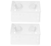 Toyvian 2pcs Plastic Rabbit Feeder Grass Holder for Small Pets Space Saving Hay Dispenser Suitable for Guinea Pigs Hamsters Chinchillas Attachment