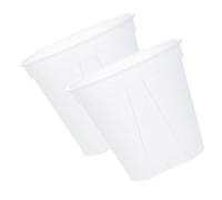 Toyvian 2pcs Plastic Root Control Plant Pots for Seedling and Succulent with Drainage Holes, Easy to Take out Plants, Good Air Circulation, Suitable for Indoor Cultivation
